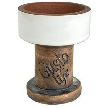 Чаша для кальяну Gusto Bowls Rook Білий - фото №1 Аромадим