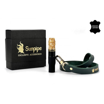 Персональный мундштук Sunpipe Premium Leather Green - фото №1 Аромадым