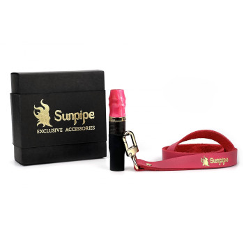 Персональный мундштук Sunpipe Premium Leather Pink - фото №1 Аромадым