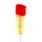 Щітка для колби Kaya Cleaning Brush with Woolen Top, 50cm red/ecru - фото №2 Аромадим