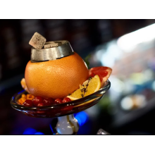 Кальян на апельсине (как сделать чашу из апельсина)