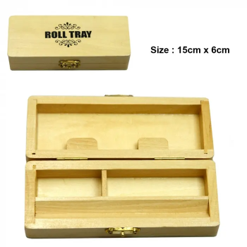Бокс деревянный Roll Box Small Wooden 15cm x 6cm - фото №1 Аромадым