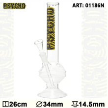 Бонг скляний Glass Psycho Bouncer - H:26 - Ø:34mm- Socket:14.5mm