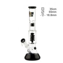 Бонг стеклянный Thug Life | OG Series V2 Black - H:35cm - SG:18.8mm - D:55mm