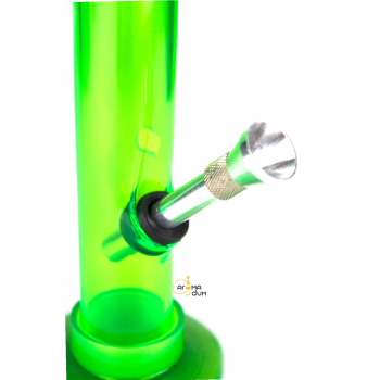 Бонг акриловий MIX Green - H: 20.3 cm - D: 40 cm