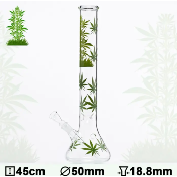 Бонг скляний HANGOVER Multi Leaf H:26cm- D:32mm - фото №1 Аромадим