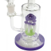 Бонг скляний Grace Glass Purple Mushroom Percolator H:36cm SG:18.8mm d:65mm - фото №3 Аромадим