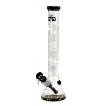 Бонг скляний Grace Glass Black Triple Tree-Arm Percolator H:40 SG:29.2/18.8mm d:50mm - фото №1 Аромадим