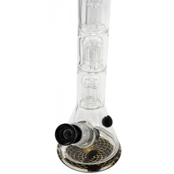Бонг скляний Grace Glass Black Triple Tree-Arm Percolator H:40 SG:29.2/18.8mm d:50mm