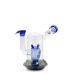 Бонг скляний Grace Glass Spaceship Alien Bong Blue H:18cm SG:18.8mm d:70/25mm - фото №2 Аромадим