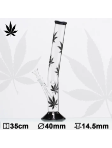 Бонг скляний HANGOVER Multi Leaf H:35cm-Ø:40mm-SG: 14,5mm - фото №1 Аромадим