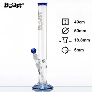 Бонг стеклянный Boost Cane + Ice, 49см - фото №1 Аромадым