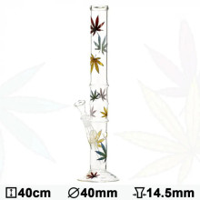 Бонг стеклянный Multi Leaf H:40cm D:40mm