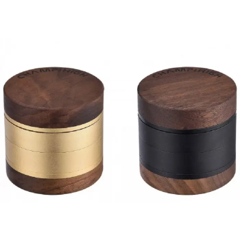 Гриндер деревянный CHAMP HIGH ROUND WOODEN GRINDER 62MM - фото №1 Аромадым