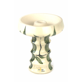 Чаша для кальяну Embery JS-Funnel Bowl Partially Glased White Bamboo - фото №1 Аромадим