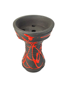 Чаша для кальяну Gusto Bowls Killa Bowl Black-Red - фото №1 Аромадим