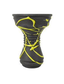 Чаша для кальяну Gusto Bowls Killa Bowl Black-Yellow - фото №1 Аромадим