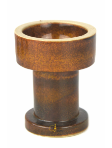 Чаша для кальяна Gusto Bowls Rook Glaze Brown 2 - фото №1 