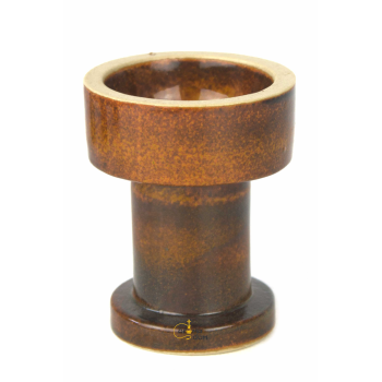 Чаша для кальяну Gusto Bowls Rook Glaze Brown 2 - фото №1 Аромадим