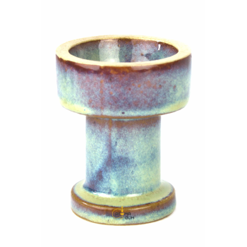 Чаша для кальяну Gusto Bowls Rook Glaze II Червоно-бірюзовий - фото №1 Аромадим