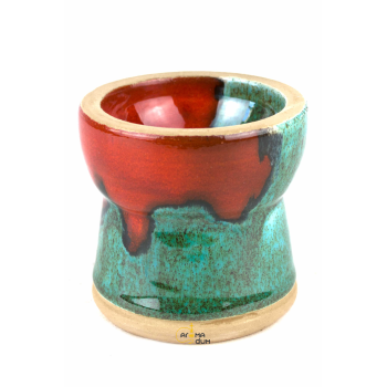 Чаша для кальяна Gusto Bowls Glaze Red - Green - фото №1 Аромадым