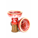 Чаша для кальяну Loona Meteor (червоно-білий) - фото №3 Аромадим