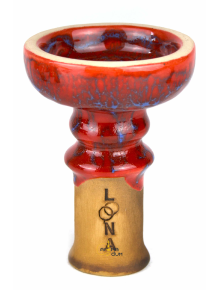 Чаша для кальяну Loona Meteor (червоно-синій) - фото №1 Аромадим