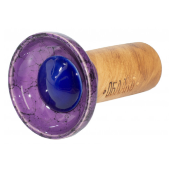 Чаша для кальяну Облако Flow Blue on PurpleBlack Marble