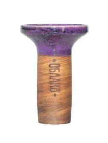 Чаша для кальяну Облако Flow Grey on PurpleBlack Marble - фото №1 Аромадым