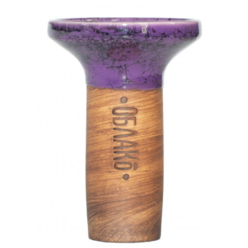 Чаша для кальяну Облако Flow Grey on PurpleBlack Marble - фото №1 Аромадим