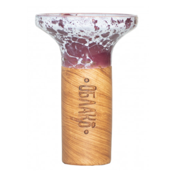 Чаша для кальяну Облако Flow Puprle on Burgundy Marble - фото №1 Аромадим