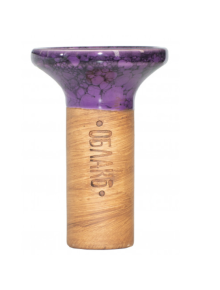 Чаша для кальяну Облако Flow White on PurpleBlack Marble - фото №1 Аромадим