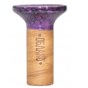 Чаша для кальяну Облако Flow White on PurpleBlack Marble - фото №1 Аромадим