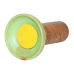 Чаша для кальяну Облако Flow Yellow on Light Green-red Marble - фото №2 Аромадым