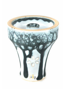 Чаша для кальяну Solaris Atlas з білої глини - фото №1 