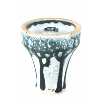Чаша для кальяну Solaris Atlas з білої глини - фото №1 Аромадим