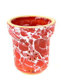 Чаша для кальяну Solaris Eva Red and White - фото №1 Аромадим