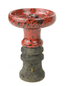 Чаша для кальяну Telamon Harmony Glaze Чорно-Червона - фото №1 