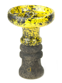 Чаша для кальяна Telamon Harmony Glaze Черно - Желтый - фото №1 Аромадым