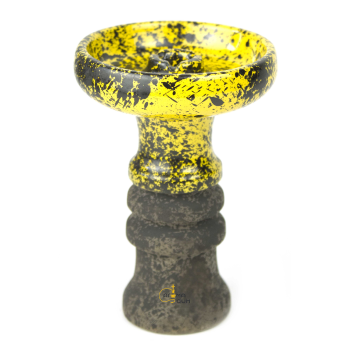 Чаша для кальяну Telamon Harmony Glaze Черно - Жовтий - фото №1 Аромадим