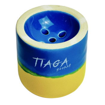 Чаша для кальяну Tiaga Жовто - Блакитна