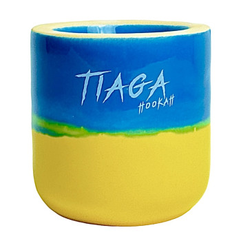 Чаша для кальяна Tiaga Жовто - Блакитна - фото №1 Аромадым