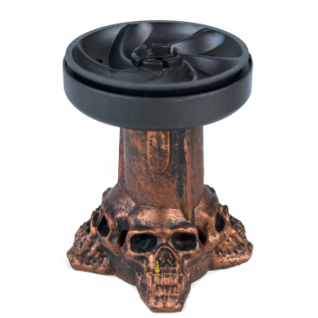 Чаша металлическая Skull - фото №1 Аромадым