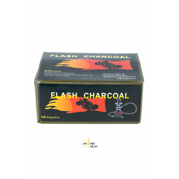 Уголь для кальяна кокосовый саморазжигающийся Flash Charcoal