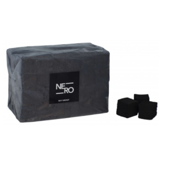 Уголь для кальяна кокосовый Nero 1кг 25-й кубик без упаковки - фото №1 Аромадым