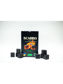 Вугілля горіхове для кальяну SCARBO 1 кг, 72 кубиків - фото №1 Аромадим