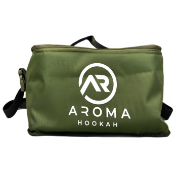 Сумка для кальяну Aroma Hookah Green 38 см - фото №1 Аромадим